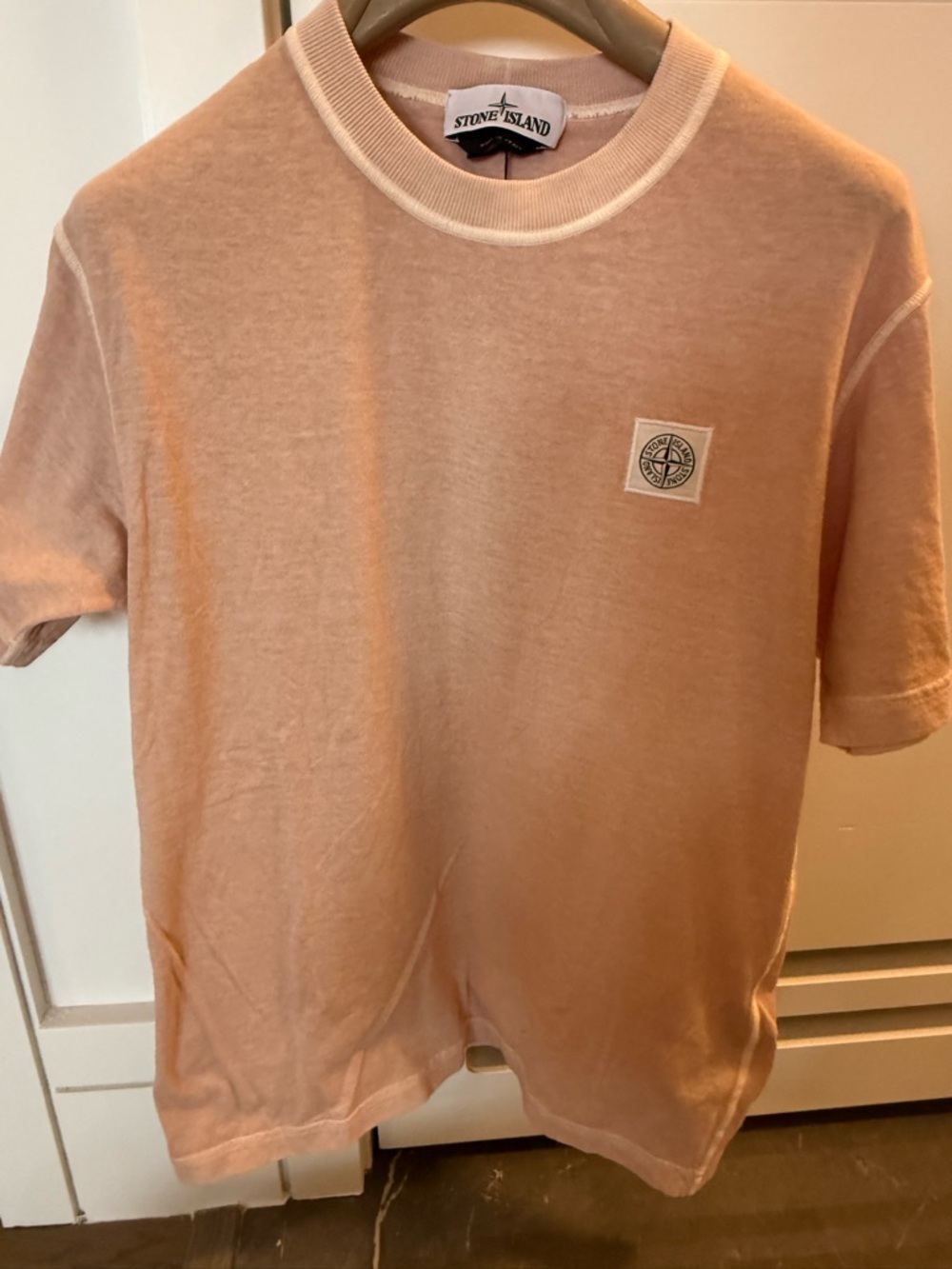 Stone Island Peach Short-Sleeve Crewneck Tee